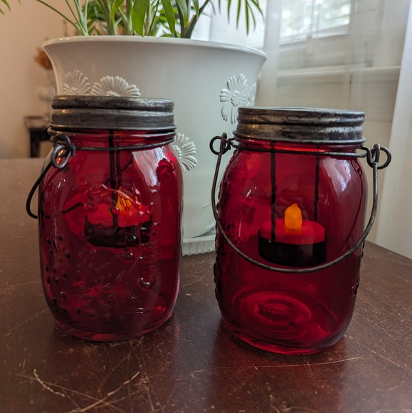 red Christmas jars - Picture 5 of 5